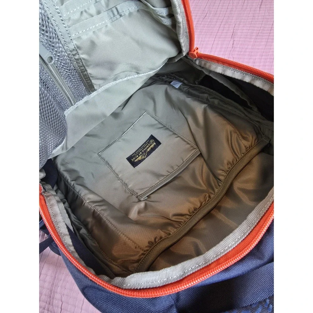 United By Blue X Oru Kayak 25L Rift Backpack Blue Orange Padded Laptop Sleeve